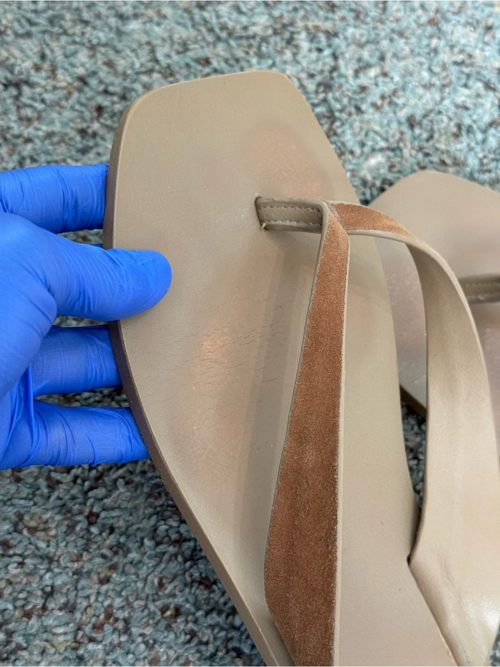A.EMERY Kinto Leather Flip Flop - tan/Brown, Size 8.5 - Picture 5 of 16